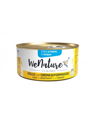 WENATURE CAT ACQUA POLLO CON CREMA DI FORMAGGIO 85GR