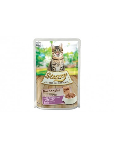 STUZZY CAT JELLY PROSCIUTTO VITELLO 85GR