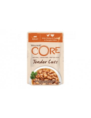 WELLNESS CORE TENDER CUTS POLLO E TACCHINO 85GR