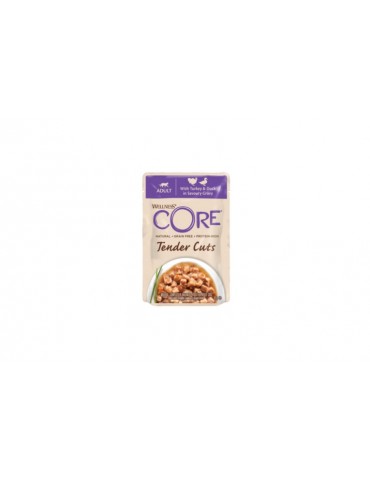 WELLNESS CORE TENDER CUTS TACCHINO E ANATRA 85GR