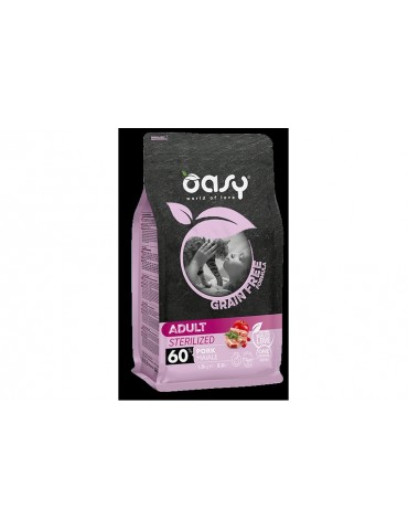 OASY GRAIN FREE STERILISED MAIALE 300GR