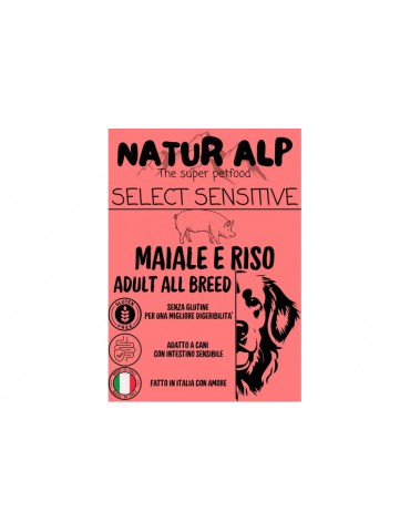 NATUR ALP SELECT SENSITIVE ADULT MAIALE 12KG