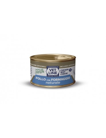 VETLINE CAT NATURALIS 15 POLLO E FORMAGGIO 70GR