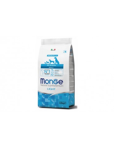 MONGE NATURAL SUPEPREMIUM DOG LIGHT SALMONE E RISO 12 KG