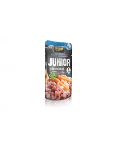 BELCANDO JUNIOR POLLO CON CAROTE E OLIO DI SALMONE 125GR