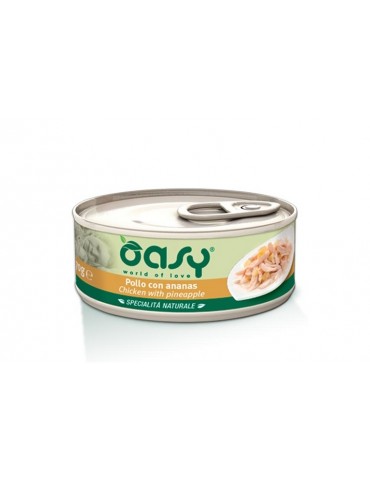 OASY CAT SPECIALITA' LATTINA POLLO CON ANANAS 70GR