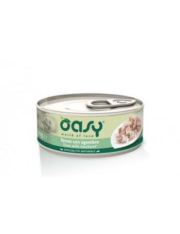 OASY CAT SPECIALITA' LATTINA TONNO CON SGOMBRO 70GR