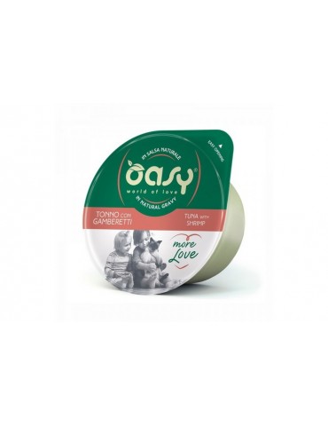 OASY CAT MORE LOVE CUP TONNO CON GAMBERETTI 70GR