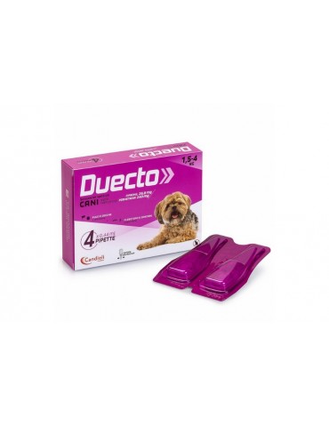 DUECTO SPOT ON ANTIPARASSITARIO PER CANE 1,5-4KG 4 PIPETTE