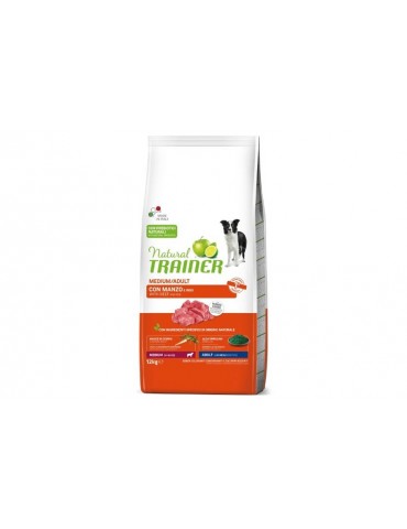 NATURAL TRAINER DRY DOG MANZO E RISO 12KG