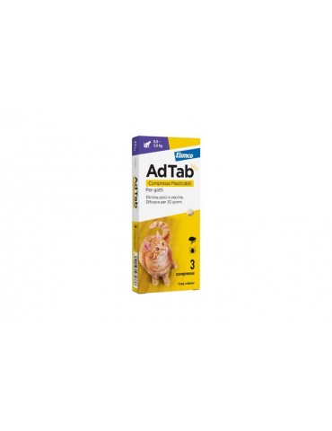 ELANCO ADTAB 3 COMPRESSE PER GATTI 0,5KG-2KG