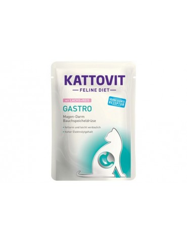 KATTOVIT DIET CAT BUSTA GASTRO SALMONE E RISO 85GR