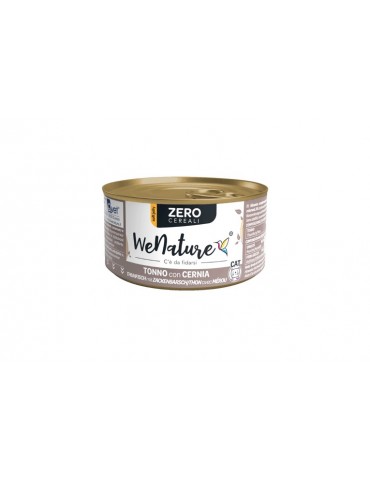 WENATURE CAT ZERO GRAIN TONNO E CERNIA 85GR