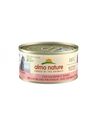 ALMO NATURE HFC CAT KITTEN SALMONE E TONNO 70GR