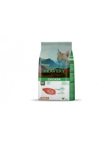 BRAVERY CAT KITTEN GRAIN FREE POLLO 600GR