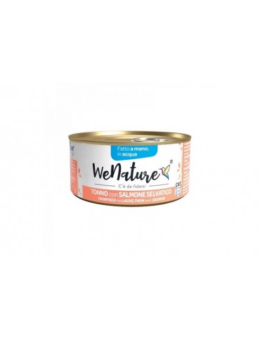 WENATURE CAT ACQUA TONNO CON SALMONE SELVATICO 85GR