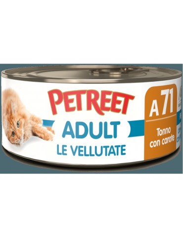 PETREET VELLUTATE A71 TONNO E CAROTE 70GR