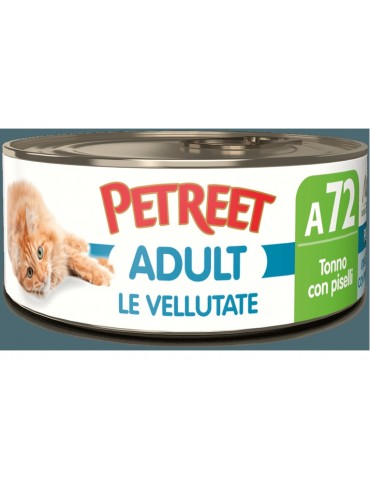 PETREET VELLUTATE A72 TONNO E PISELLI 70GR