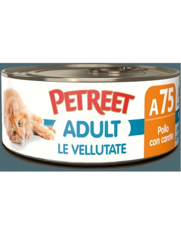 PETREET VELLUTATE A75 POLLO E CAROTE 70GR