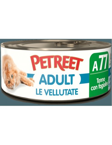 PETREET VELLUTATE A77 TONNO E FAGIOLINI 70GR