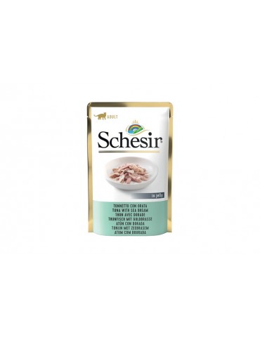 SCHESIR CAT BUSTA JELLY ADULT TONNETTO CON ORATA 85GR