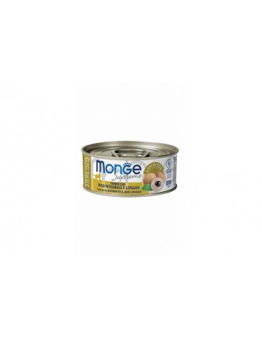 MONGE SUPREME STER. TONNO CON RISO INTEGRALE E LONGAN 80GR