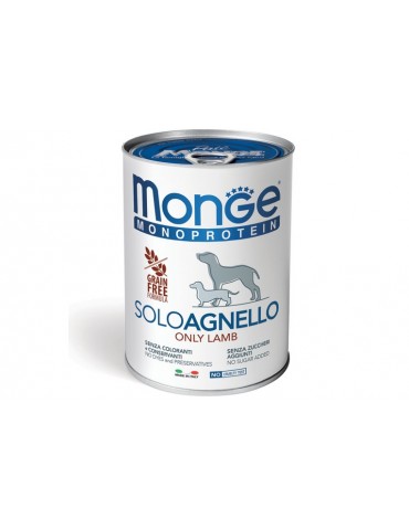 MONGE MONOPROTEICO SOLO AGNELLO 400GR