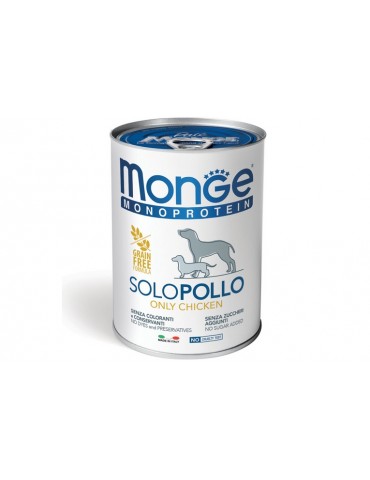 MONGE MONOPROTEICO SOLO POLLO 400GR