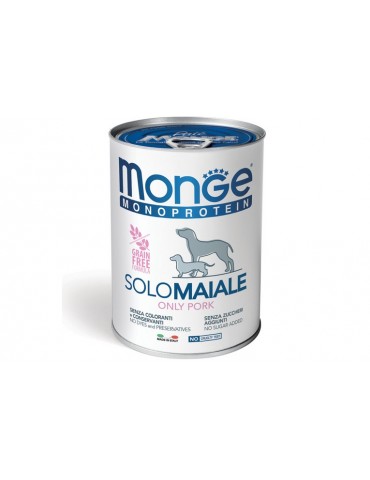 MONGE MONOPROTEICO SOLO MAIALE 400GR