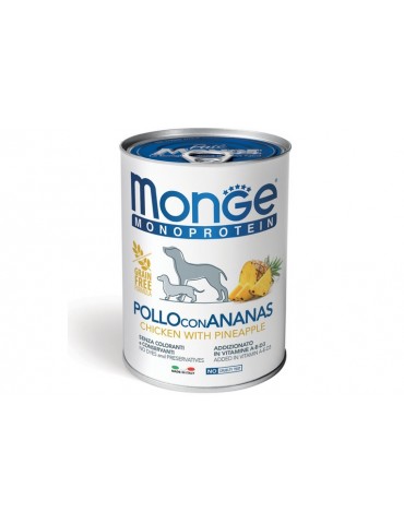 MONGE MONOPROTEICO POLLO CON ANANAS  400GR