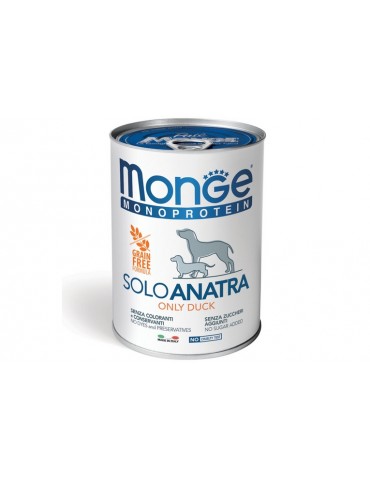 MONGE MONOPROTEICO SOLO ANATRA 400GR