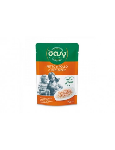 OASY CAT BUSTA MORE LOVE PETTO DI POLLO 70GR