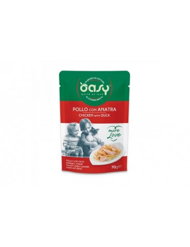 OASY CAT BUSTA MORE LOVE POLLO CON ANATA 70GR