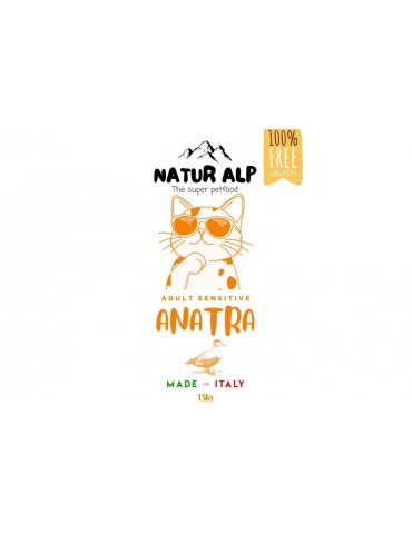 NATUR ALP CAT ADULT SENSITIVE ANATRA 1,5KG